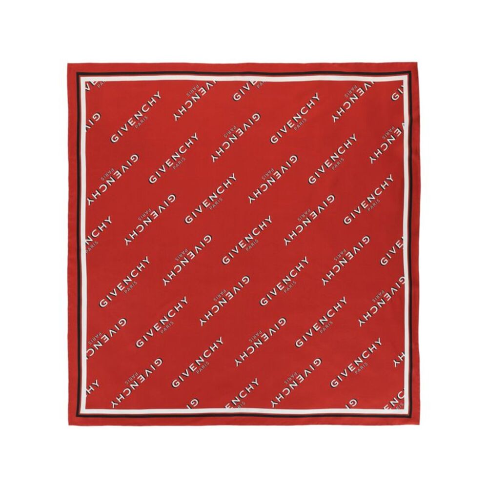 Givenchy Shadow Square Scarf In Silk Womens